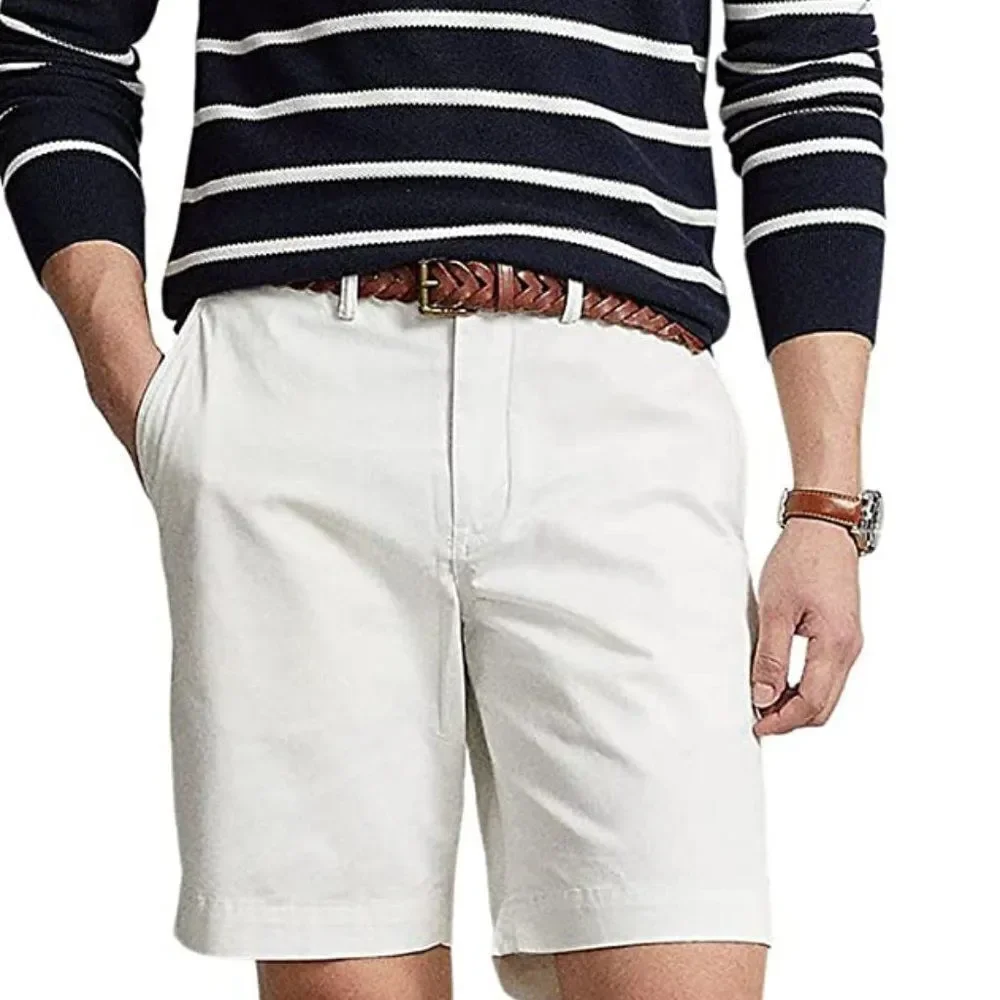 Polo Ralph Lauren Men's Stretch Classic-Fit 9 Shorts - White Size 35